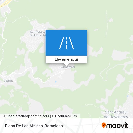 Mapa Plaça De Les Alzines