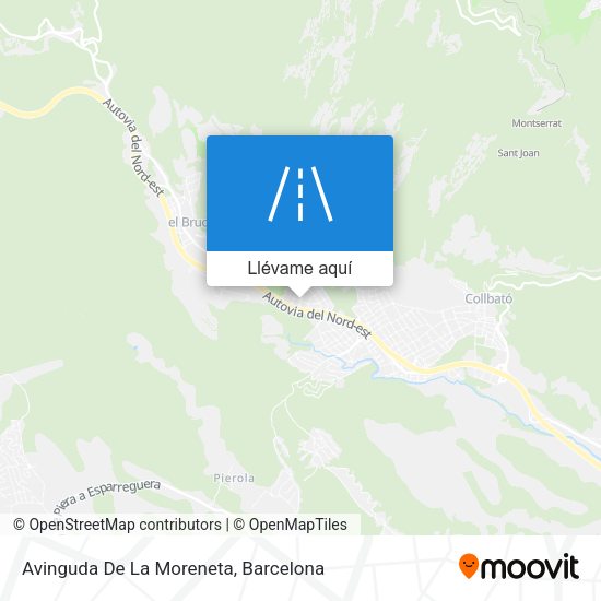 Mapa Avinguda De La Moreneta