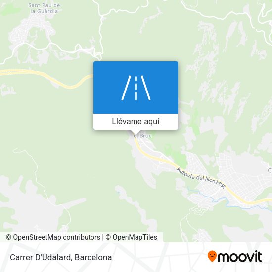 Mapa Carrer D'Udalard
