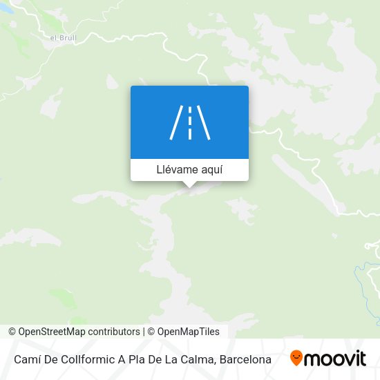Mapa Camí De Collformic A Pla De La Calma