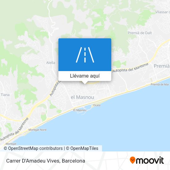 Mapa Carrer D'Amadeu Vives