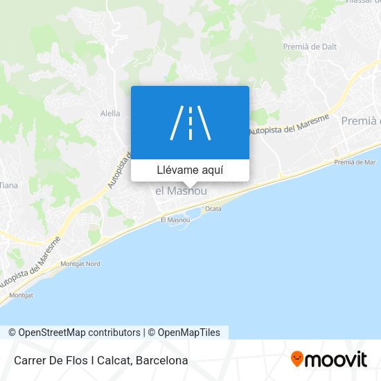 Mapa Carrer De Flos I Calcat