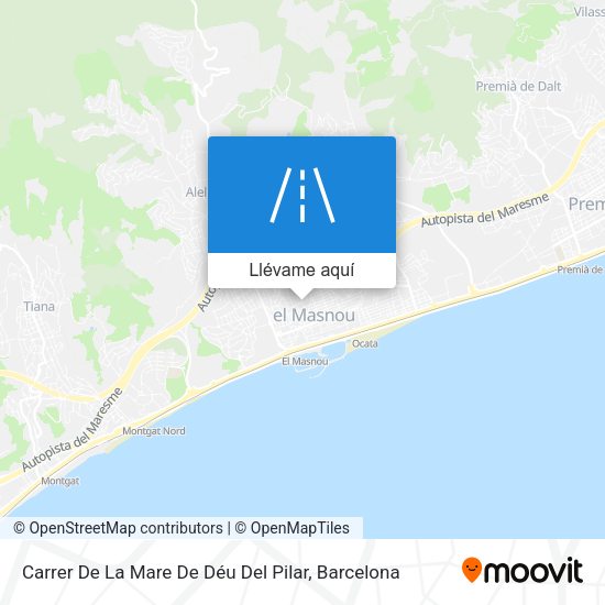 Mapa Carrer De La Mare De Déu Del Pilar