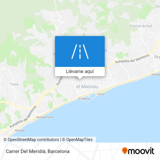 Mapa Carrer Del Meridià