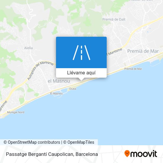 Mapa Passatge Bergantí Caupolican
