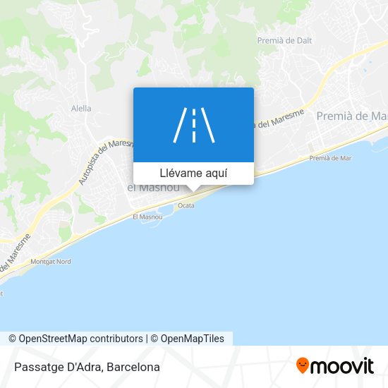 Mapa Passatge D'Adra