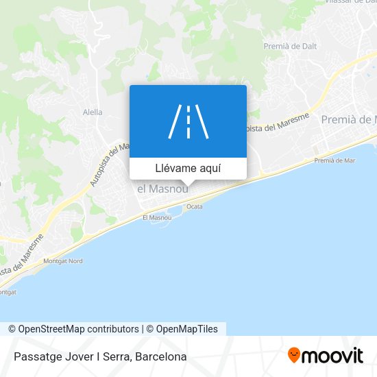 Mapa Passatge Jover I Serra