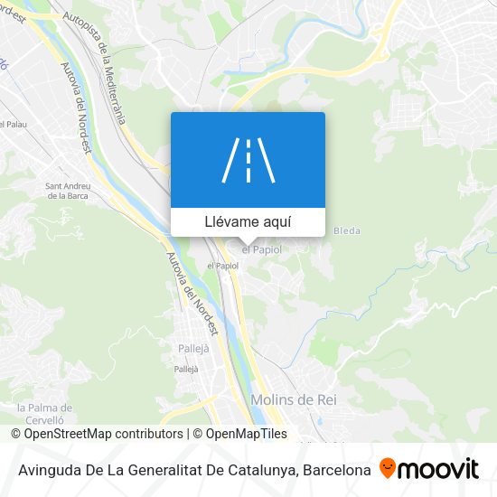 Mapa Avinguda De La Generalitat De Catalunya