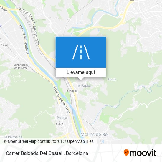 Mapa Carrer Baixada Del Castell