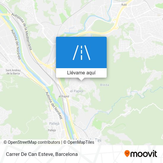 Mapa Carrer De Can Esteve