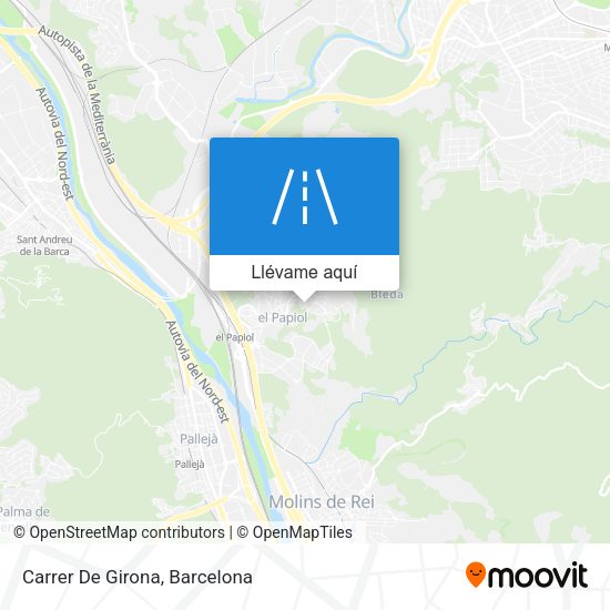 Mapa Carrer De Girona