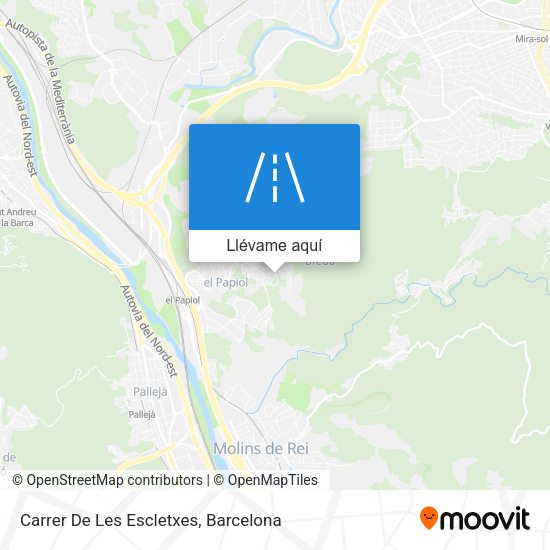 Mapa Carrer De Les Escletxes
