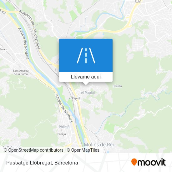 Mapa Passatge Llobregat