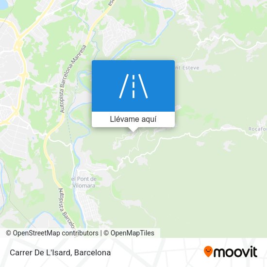 Mapa Carrer De L'Isard