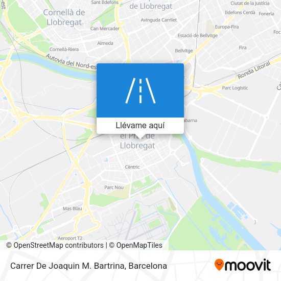 Mapa Carrer De Joaquin M. Bartrina