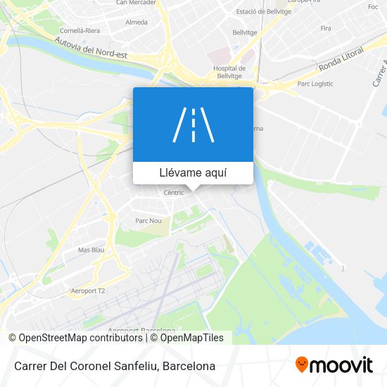Mapa Carrer Del Coronel Sanfeliu