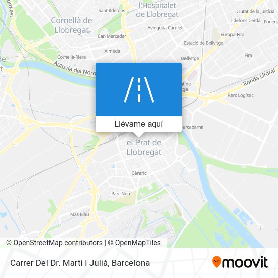 Mapa Carrer Del Dr. Martí I Julià