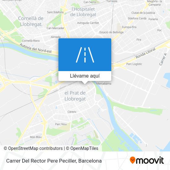 Mapa Carrer Del Rector Pere Peciller