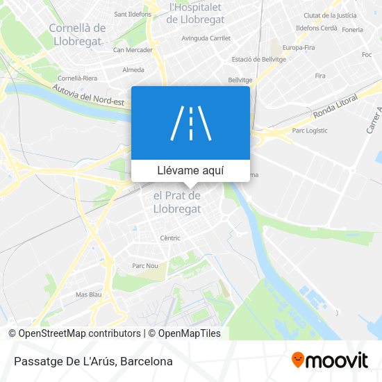 Mapa Passatge De L'Arús