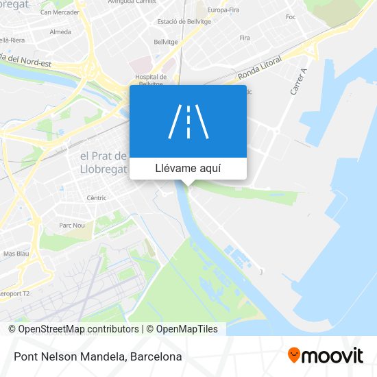 Mapa Pont Nelson Mandela
