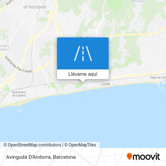 Mapa Avinguda D'Andorra