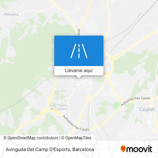 Mapa Avinguda Del Camp D'Esports