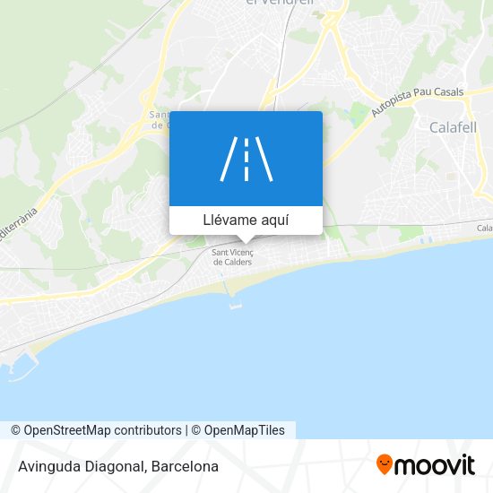 Mapa Avinguda Diagonal