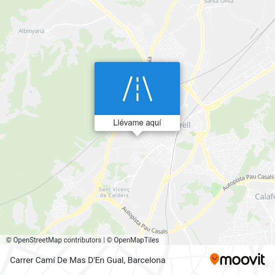 Mapa Carrer Camí De Mas D'En Gual