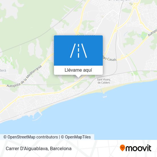 Mapa Carrer D'Aiguablava
