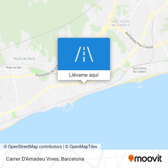 Mapa Carrer D'Amadeu Vives