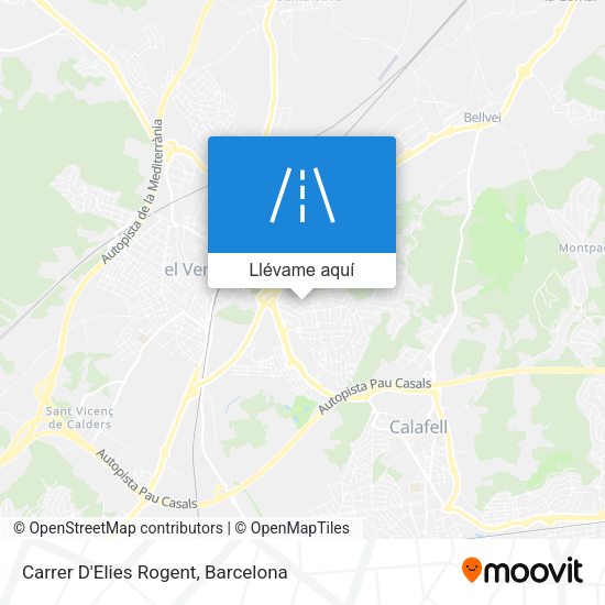 Mapa Carrer D'Elies Rogent