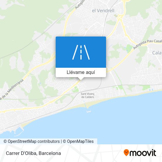 Mapa Carrer D'Oliba