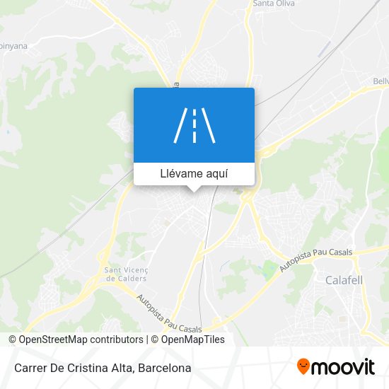 Mapa Carrer De Cristina Alta
