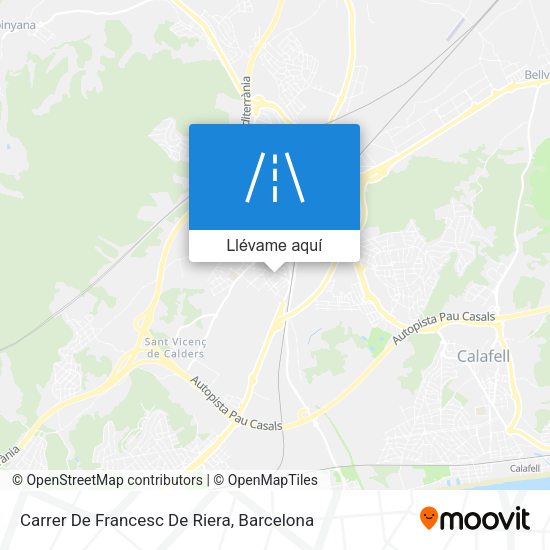Mapa Carrer De Francesc De Riera