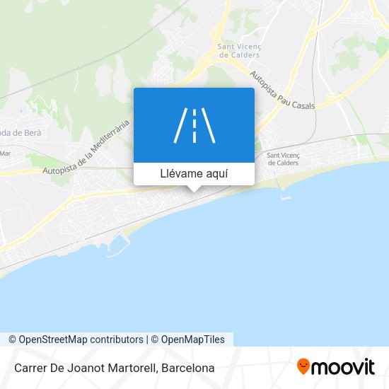 Mapa Carrer De Joanot Martorell