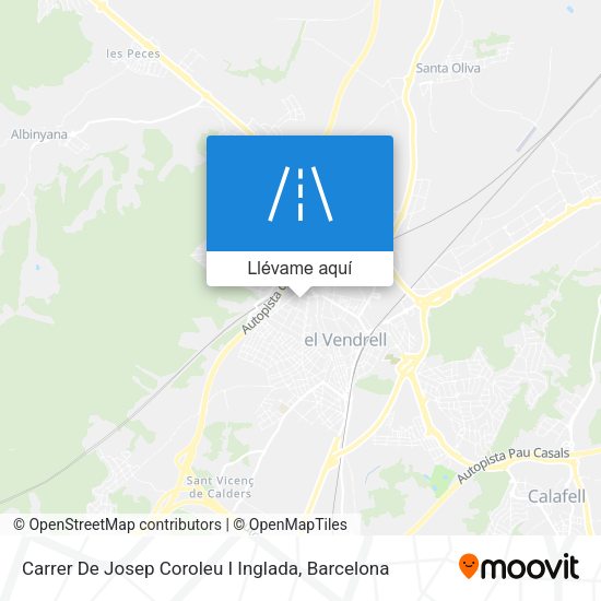 Mapa Carrer De Josep Coroleu I Inglada