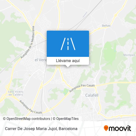 Mapa Carrer De Josep Maria Jujol