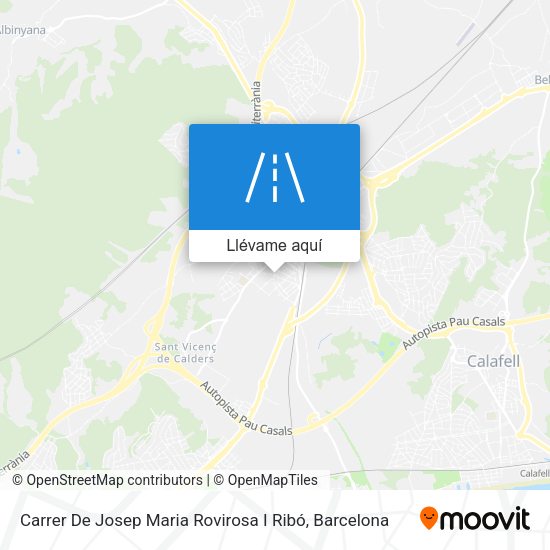 Mapa Carrer De Josep Maria Rovirosa I Ribó