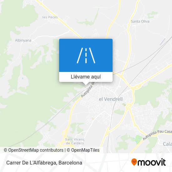 Mapa Carrer De L'Alfàbrega
