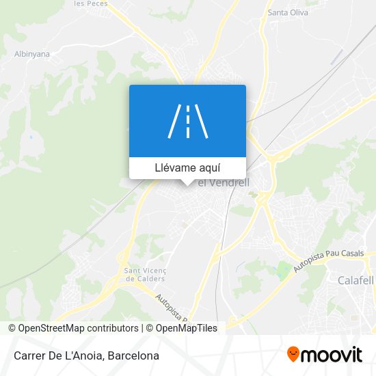 Mapa Carrer De L'Anoia