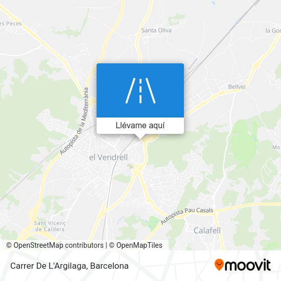 Mapa Carrer De L'Argilaga