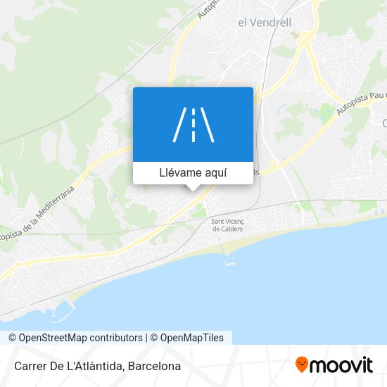 Mapa Carrer De L'Atlàntida