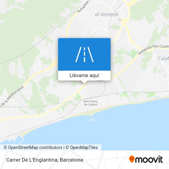 Mapa Carrer De L'Englantina