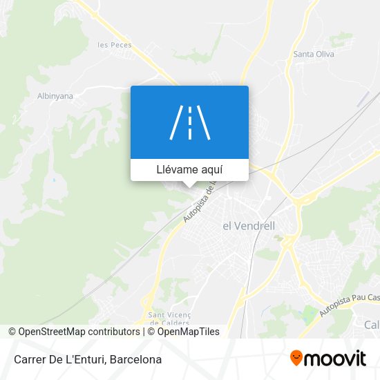 Mapa Carrer De L'Enturi