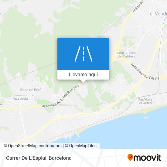 Mapa Carrer De L'Esplai