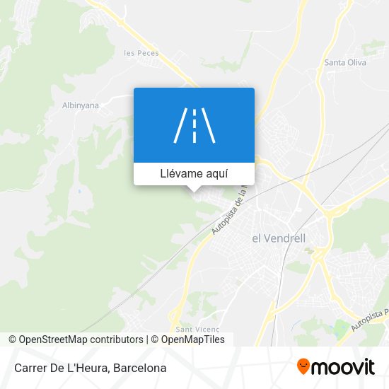Mapa Carrer De L'Heura