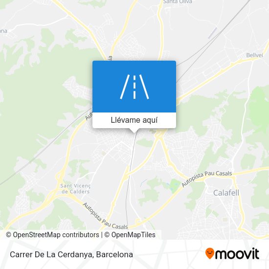 Mapa Carrer De La Cerdanya