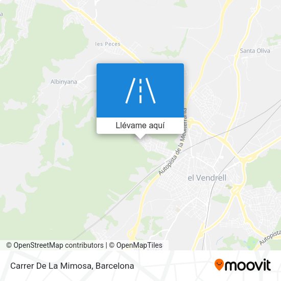 Mapa Carrer De La Mimosa