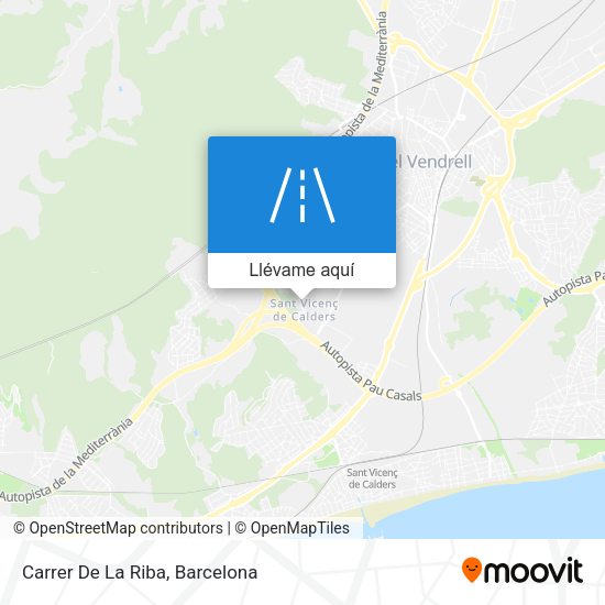 Mapa Carrer De La Riba
