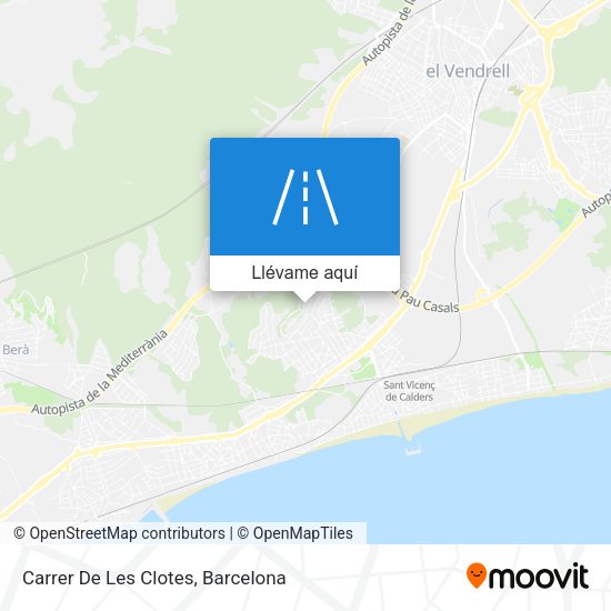 Mapa Carrer De Les Clotes